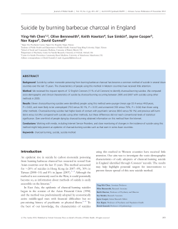 Suicide by burning barbecue charcoal in England