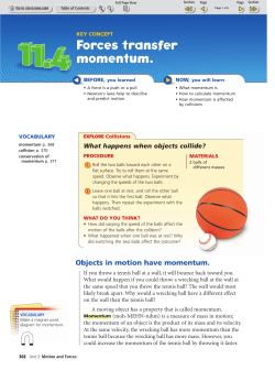 Forces transfer momentum. - Effingham County Schools