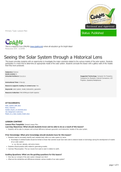 Seeing the Solar System through a Historical Lens