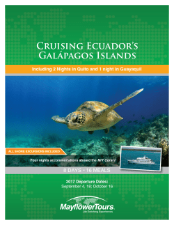 Cruising Ecuador`s Gal&aacute;pagos Islands