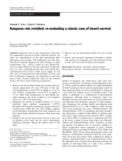 Kangaroo rats revisited: re-evaluating a classic case of desert survival