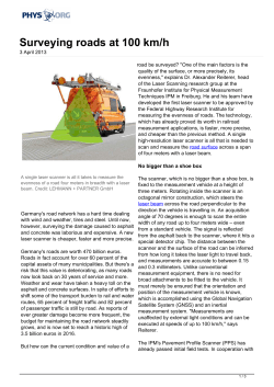 Surveying roads at 100 km/h