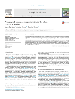 A framework towards a composite indicator for urban