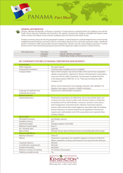 Panama - Kensington Trust Group secures Singapore trust licence