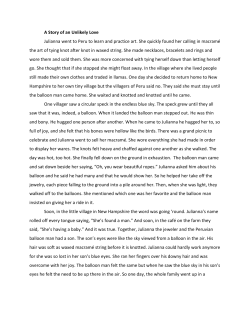 A Story of an Unlikely Love Julianna went to Peru to learn and