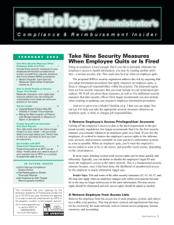 Take Nine Security Measures When Employee Quits or Is