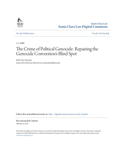 The Crime of Political Genocide - Santa Clara Law Digital Commons