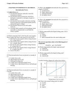 Chapter 10 Practice Problems Page 1 of 2 CHAPTER 10