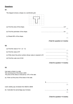 Questions - Bishop Stopford`s School