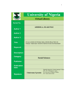 pdf - University Of Nigeria Nsukka