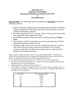 Addendum #1 to Supplying and Installing Playground Equipment