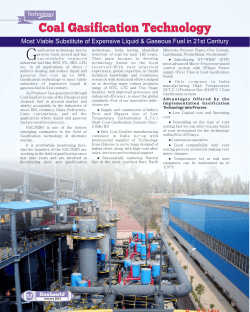 Coal Gasification Technology Coal Gasification