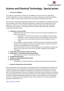 Science and Chemical Technology