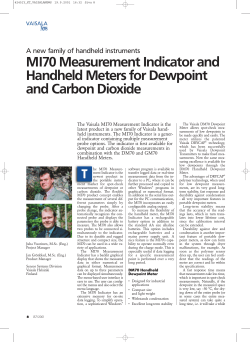 MI70 Measurement Indicator and Handheld Meters for