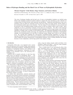 Roles of Hydrogen Bonding and the Hard Core of Water on