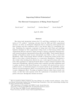 Importing Politcal Polarization? The Electoral