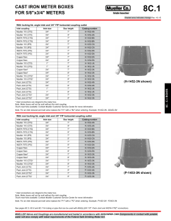 CAST IRON METER BOXES FOR 5/8"x3/4" METERS