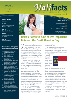 Halifax Resolves&ndash;One of Two Important Dates on the North Carolina