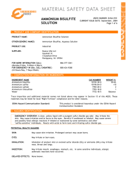 AMMONIUM BISULFITE SOLUTION