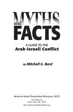 Arab-Israeli Conflict - Jewish Virtual Library