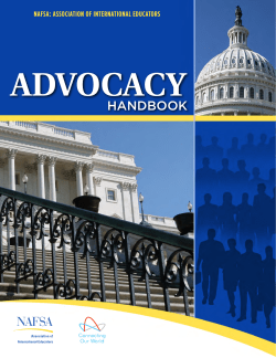 NAFSA Advocacy Handbook