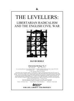 The Levellers: Libertarian Radicalism and the English Civil War