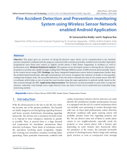 Fire Accident Detection and Prevention monitoring System using