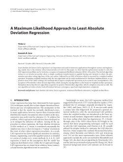 A Maximum Likelihood Approach to Least Absolute Deviation
