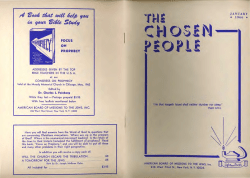 CHOSithN PEOP116 - Chosen People Ministries