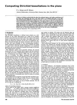 Computing Dirichlet tessellations in the plane