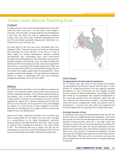 Green Level Special Planning Area