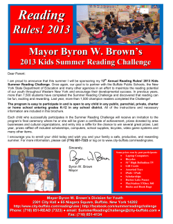 Reading - City of Buffalo