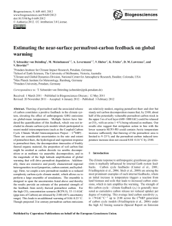 Estimating the permafrost-carbon feedback on