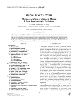 Photoassociation of Ultracold Atoms: A New