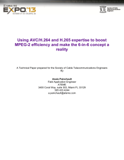 Using AVC/H.264 and H.265 expertise to boost MPEG-2