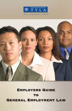 Employers Guide to General Employment Law