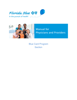 Blue Card Program Manual