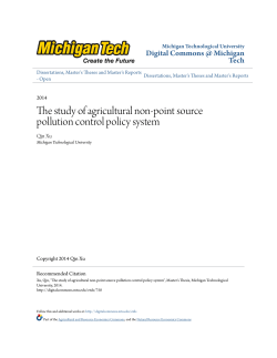 The study of agricultural non-point source pollution control policy