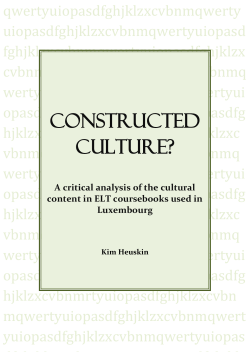 Constructed Culture?