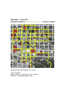 boise, idaho downtown walkability analysis