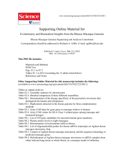 Supporting Online Material for