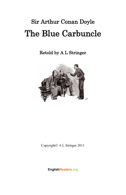 The Blue Carbuncle - Graded readers online