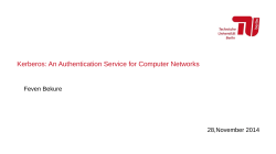 Kerberos: An Authentication Service for Computer Networks