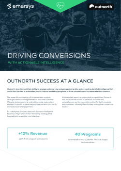 DRIVING CONVERSIONS