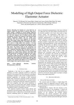 Modelling of High Output Force Dielectric Elastomer Actuator