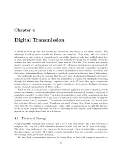 Ch. 4: Digital Transmission