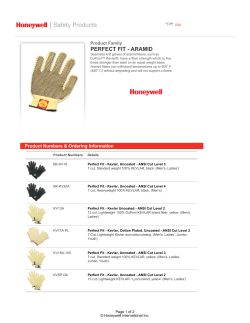perfect fit - aramid - Honeywell Safety Products
