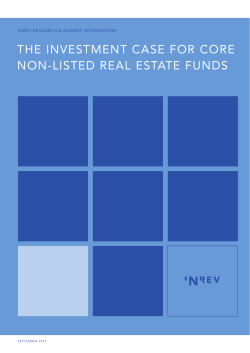 the investment case for core non-listed real estate funds