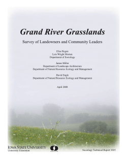 Grand River Grasslands: Survey of Landowners and Community