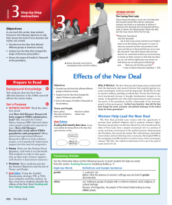 Effects of the New Deal